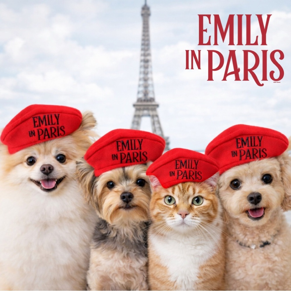 Emily in Paris Pet Beret – Official Netflix Promo